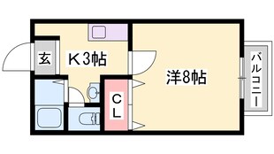 北条町駅 徒歩8分 1階の物件間取画像